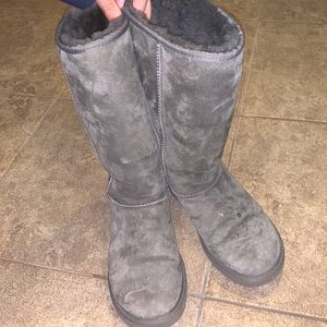 Gray Tall Uggs